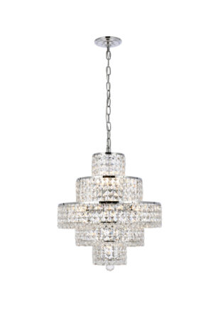 Maxime 13 light Chrome Chandelier Clear Royal Cut Crystal