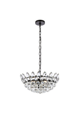 Emilia 18 inch pendant in black