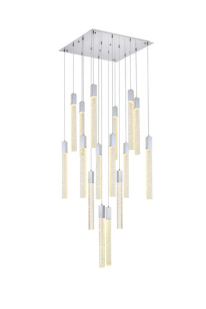 Weston 16 lights pendant in chrome