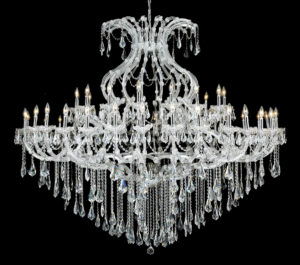 Maria Theresa 49 light Chrome Chandelier Clear Royal Cut Crystal