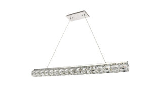 Valetta Integrated LED chip light Chrome Chandelier Clear Royal Cut Crystal