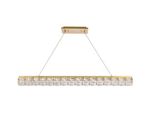 Valetta 48 inch LED linear pendant in gold