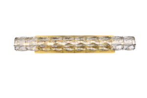 Valetta 30 inch LED linear wall sconce in gold