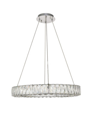 Monroe Integrated LED chip light Chrome Chandelier Clear Royal Cut Crystal