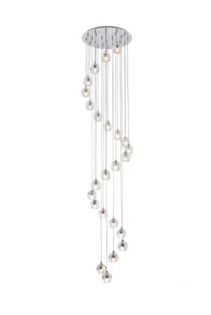 Eren 24 lights Chrome pendant