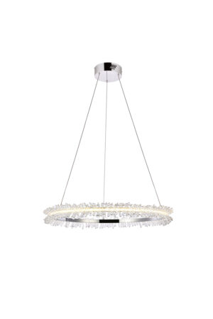 Laurel LED 26 inch Chrome pendant