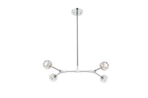 Zayne 4 Light Pendant in Chrome
