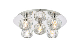 Graham 5 Light Ceiling Lamp in Chrome