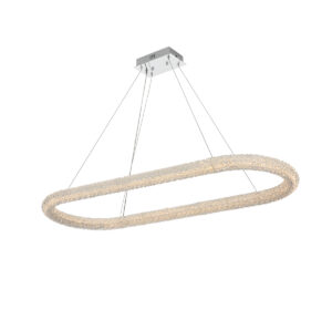 Bowen 51 inch Adjustable LED Chandelier in Chrome
