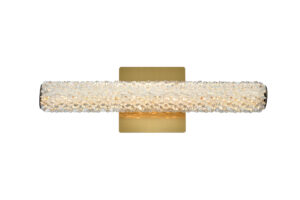 Bowen 18 inch Adjustable LED Wall Sconce in Satin Gold