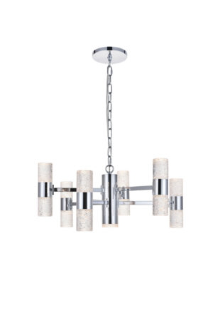 Vega 13 light Chrome LED Pendant