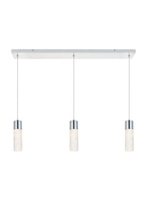 Constellation 3 light Chrome LED Pendant