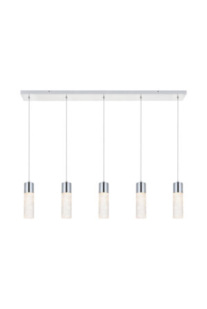 Constellation 5 light Chrome LED Pendant