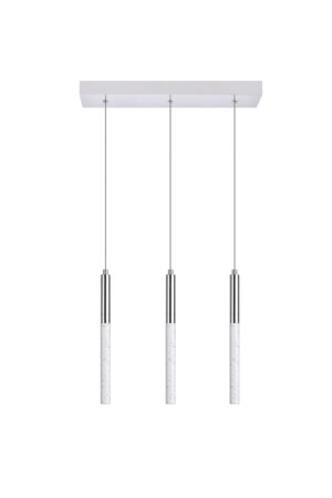Ruelle 3 lights Chrome Pendant