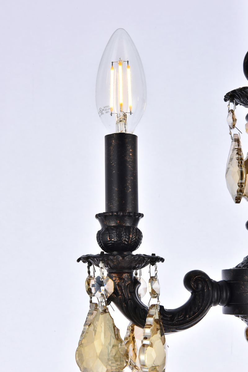 Lillie 3 light Dark Bronze Pendant Clear Royal Cut Crystal - Image 5