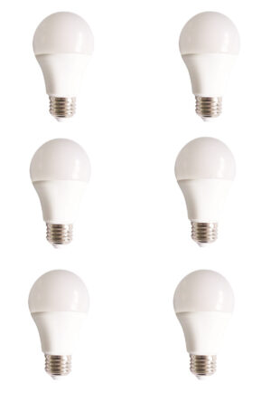 LED A19, 5000K, 160 degree, CRI80, UL, 10W, 60W EQUIVALENT, 15000HRS, LM800, NON-DIMMABLE, 3 YEARS WARRANTY, INPUT VOLTAGE 120V 6 PACK