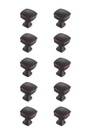 Irvin 1.3" Oil-rubbed Bronze Square Knob Multipack (Set of 10)