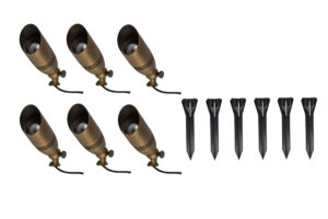 Aera cast brass spot lighting pack of 6