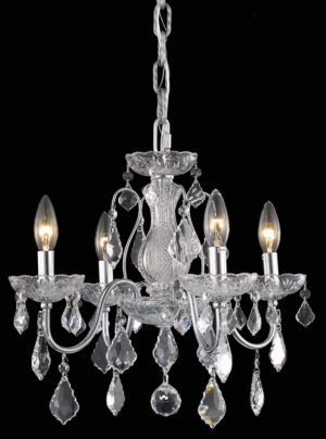 Calista Collection Pendant D17in H15in Lt:4 Chrome Finish 