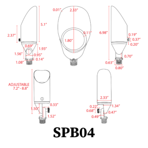 SPB04-BRASS SPOT LIGHT