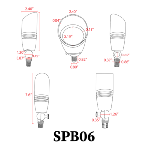 SPB06-BRASS SPOT LIGHT