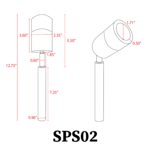 SPS02-STAINLESS STEEL SPOT LIGHT