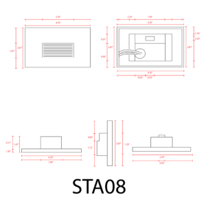 STA08-3CCT ALUMINUM STEP LIGHT