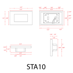 STA10-3CCT ALUMINUM STEP LIGHT