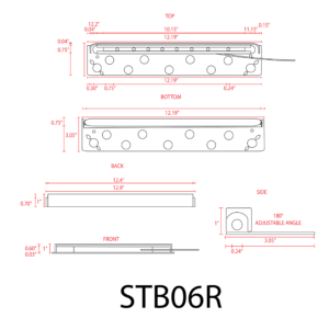 STB06R-INTEGRATED ALUMINUM HARDSCAPE/EDGE LIGHT