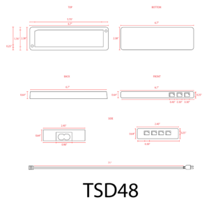 TSDC48-48W DC TRANSFORMER