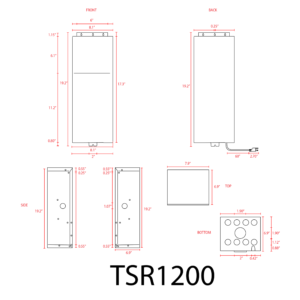 TSR1200-1200W MANUAL STAINLESS STEEL TRANSFORMER