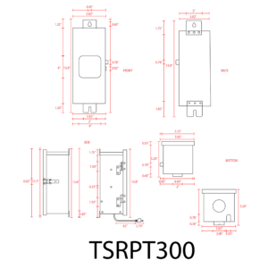 TSRPT300-300W STAINLESS STEEL MANUAL TRANSFORMER