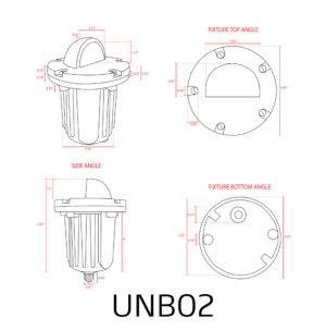 UNB02-BRASS HALF-MOON WELL LIGHT