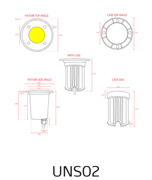 UNS02-STAINLESS STEEL WELL LIGHT