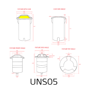 UNS05-STAINLESS STEEL TRI-DIRECTIONAL WELL LIGHT