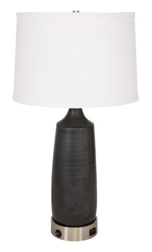 One Light Table Lamp by House of Troy - Scatchard Collection, Black Matte Finish - GSB105-BM