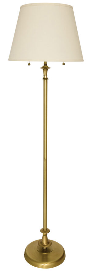 Two Light Floor Lamp by House of Troy - Randolph Collection, Antique Brass Finish - RA300-AB