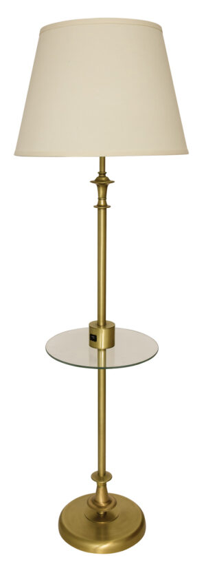 One Light Floor Lamp by House of Troy - Randolph Collection, Antique Brass Finish - RA302-AB