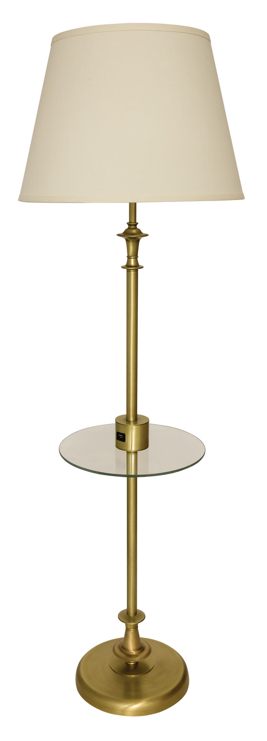 One Light Floor Lamp by House of Troy - Randolph Collection, Antique Brass Finish - RA302-AB