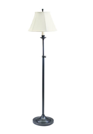 One Light Floor Lamp by House of Troy - Club Collection, Black Finish - CL201-BLK
