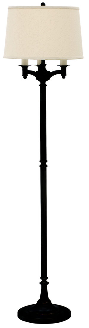 Four Light Floor Lamp by House of Troy - Lancaster Collection, Black Finish - L800-BLK