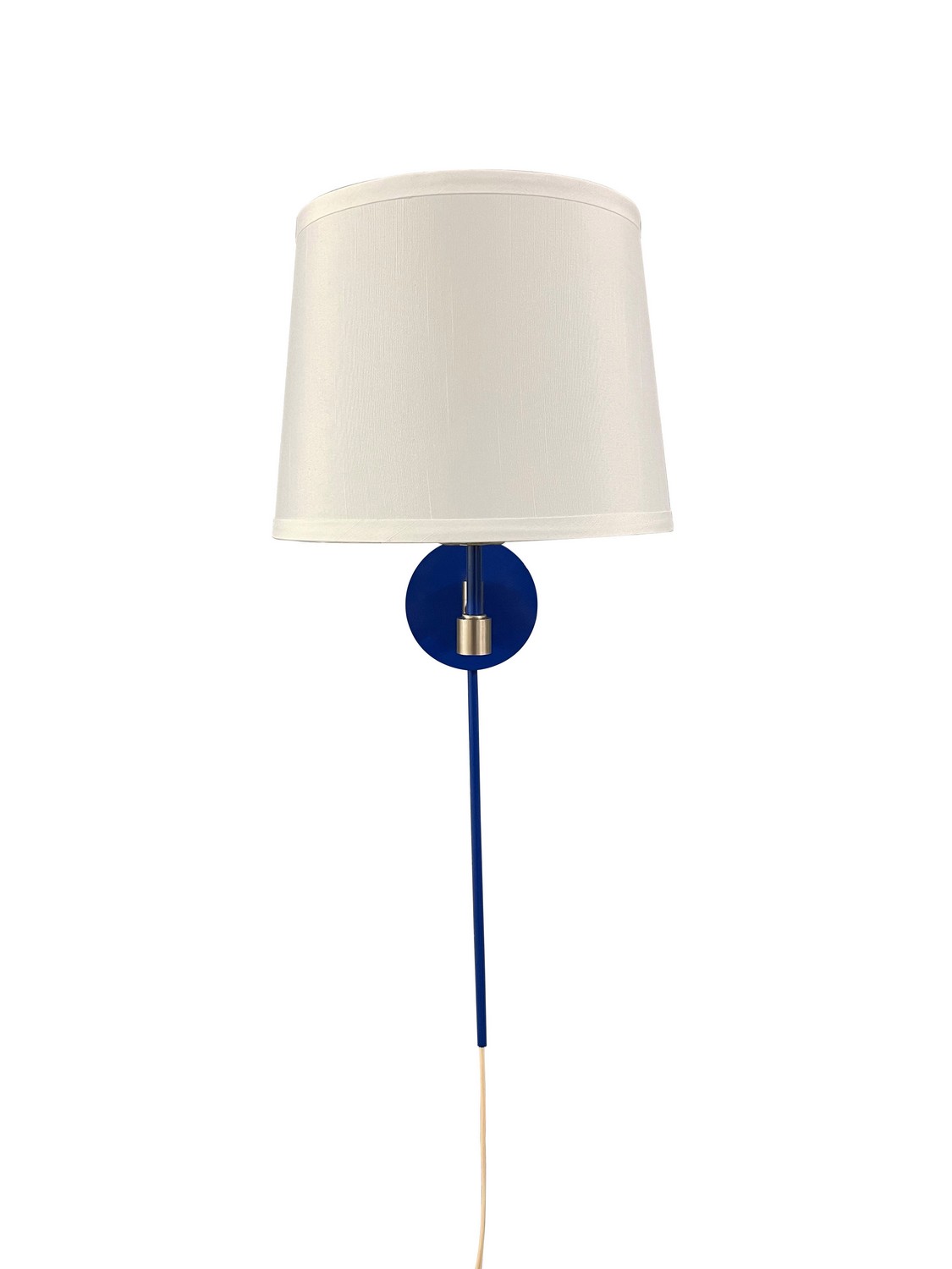 One Light Wall Swing Lamp by House of Troy - Sawyer Collection, Colbalt/Satin Nickel Finish - S575-COSN