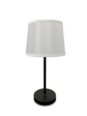 One Light Table Lamp by House of Troy - Sawyer Collection, Black/Satin Nickel Finish - S550-BLKSN
