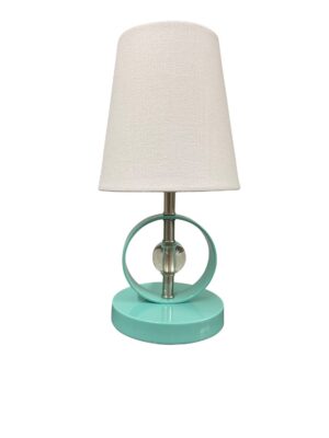 One Light Accent Lamp by House of Troy - Bryson Collection, Satin Nickel/Mint Finish - B210-SN/MT
