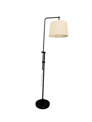 One Light Floor Lamp by House of Troy - Crown Point Collection, Black Finish - CR700-BLK