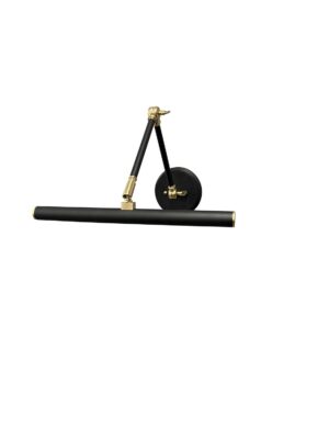 LED Picture Light by House of Troy - Amelia Collection, Black/Polished Brass Finish - DALEDZ14-BLKPB