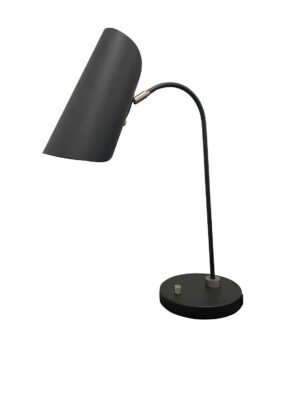 One Light Table Lamp by House of Troy - Logan Collection, Black/Satin Nickel Finish - L350-BLKSN