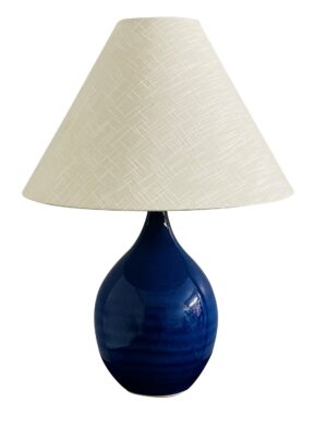 One Light Table Lamp by House of Troy - Scatchard Collection, Imperial Blue Finish - GS300-IMB