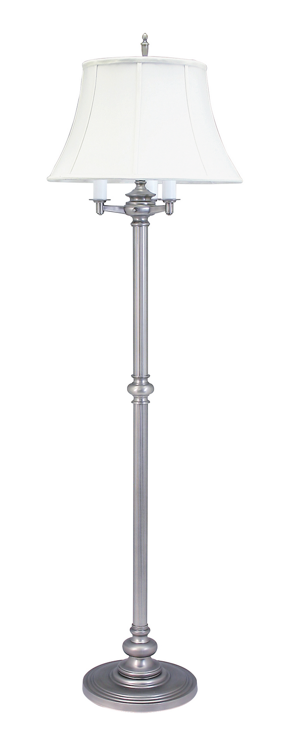 Four Light Floor Lamp by House of Troy - Newport Collection, Pewter Finish - N603-PTR