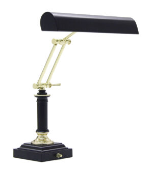 Two Light Piano/Desk Lamp by House of Troy - Piano/Desk Collection, Black & Brass Finish - P14-233-617